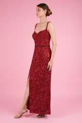 Red Beaded Gown103 video